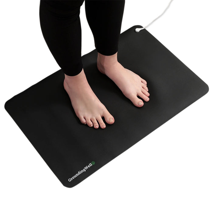 Barefoot on Grounding Mat